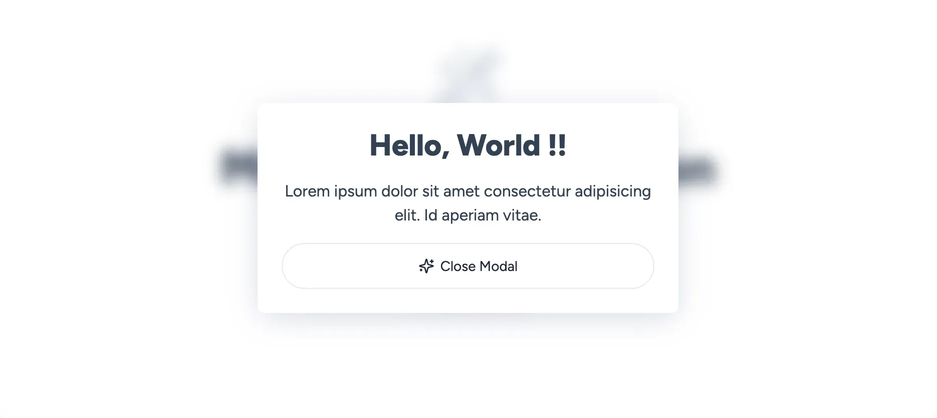 アニメーション付きモーダル